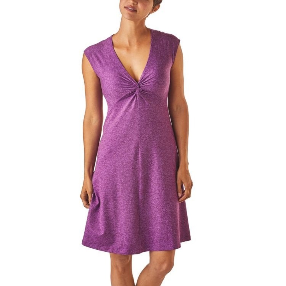 Patagonia Seabrook Bandha Dress Purple Heather Sz S Outdoor Gorpcore Athleisure - Picture 2 of 13